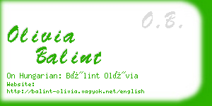olivia balint business card